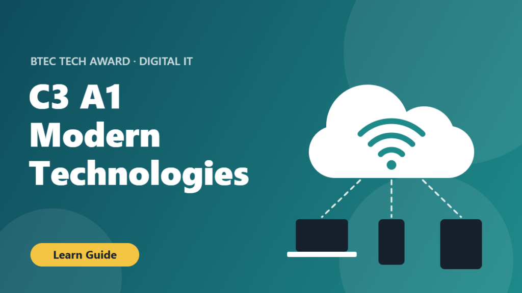 C3 A1 Modern Technologies learn guide cover