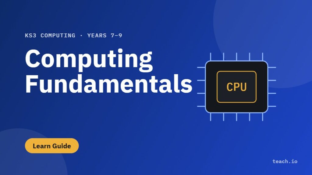 KS3 Computing Fundamentals learn guide cover