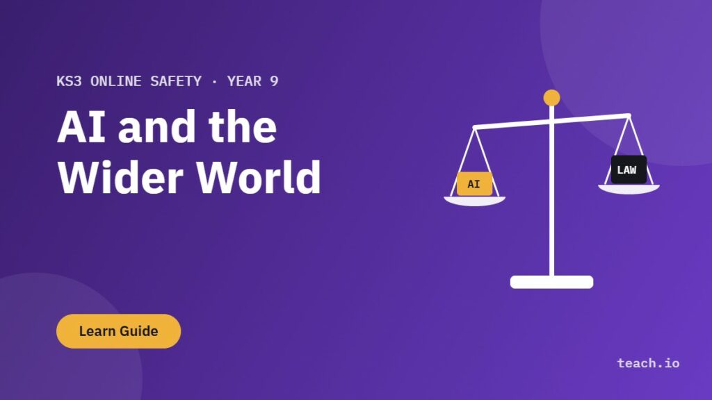Year 9 online safety learn guide cover